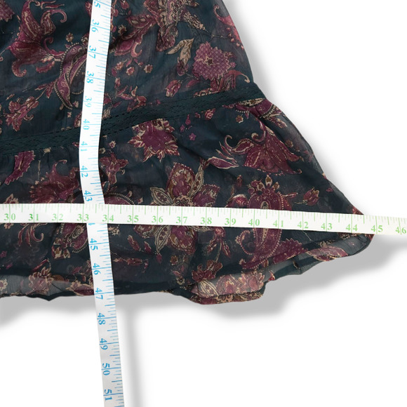 NWT Band of the Free Empire Midi Dress M 8-10 Pine Paisley Boho Cottagecore - Picture 13 of 14